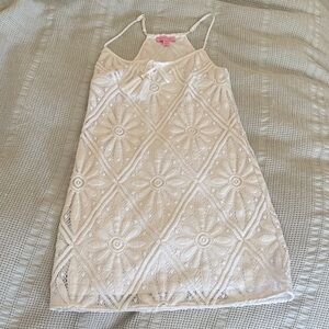 Elegant Cream eyelet white Lilly Pulitzer Dress XXS